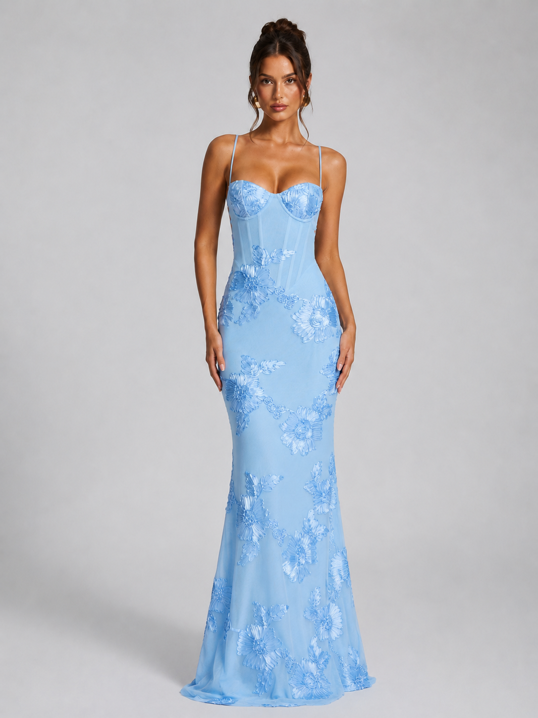 Floral Corset Women's Maxi Dress