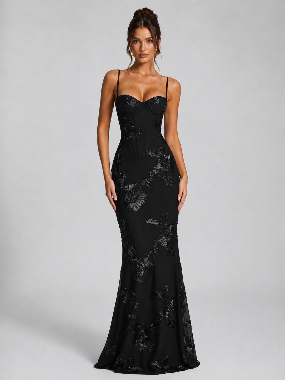 Floral Corset Women's Maxi Dress