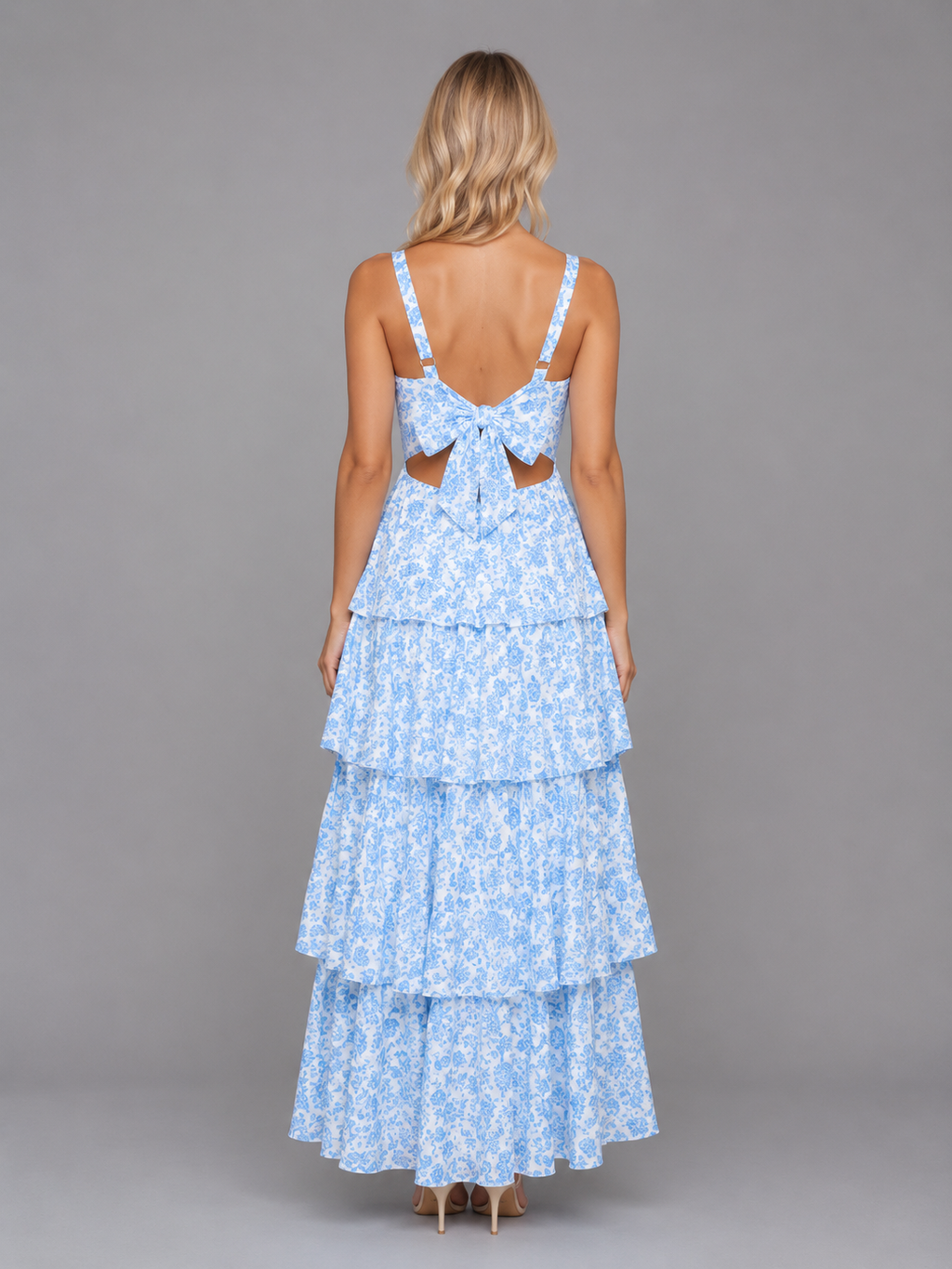 Floral Tiered Women's Maxi Dress