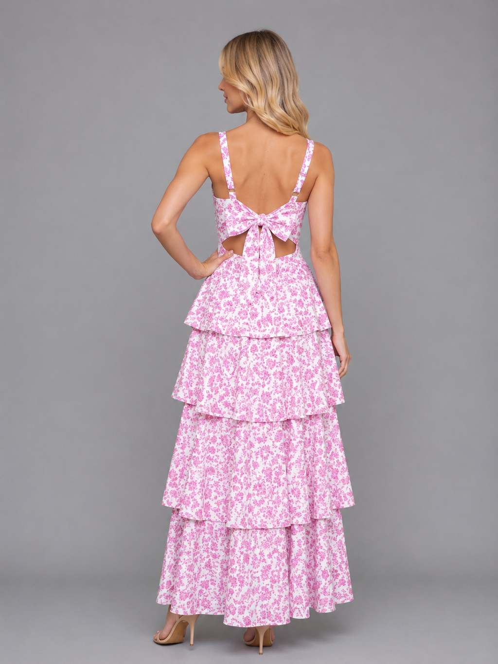 Floral Tiered Women's Maxi Dress