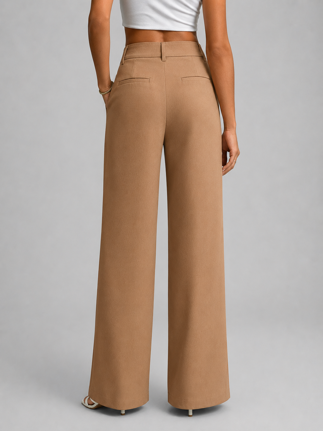 High Waisted Wide-Leg Women's Trousers
