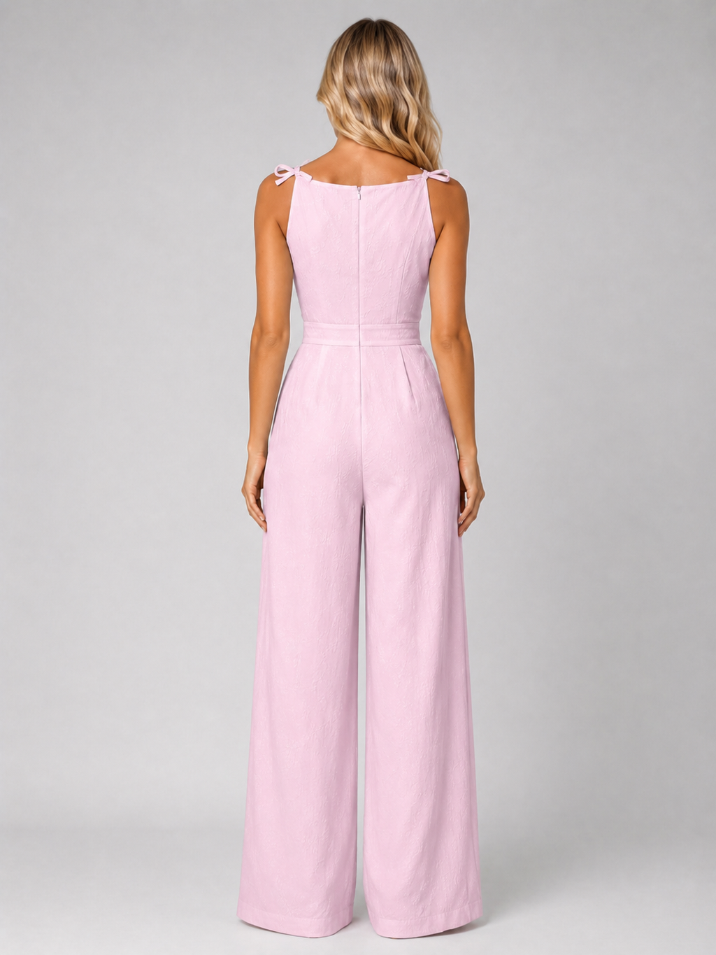 Jacquard Wide-Leg Women's Jumpsuit