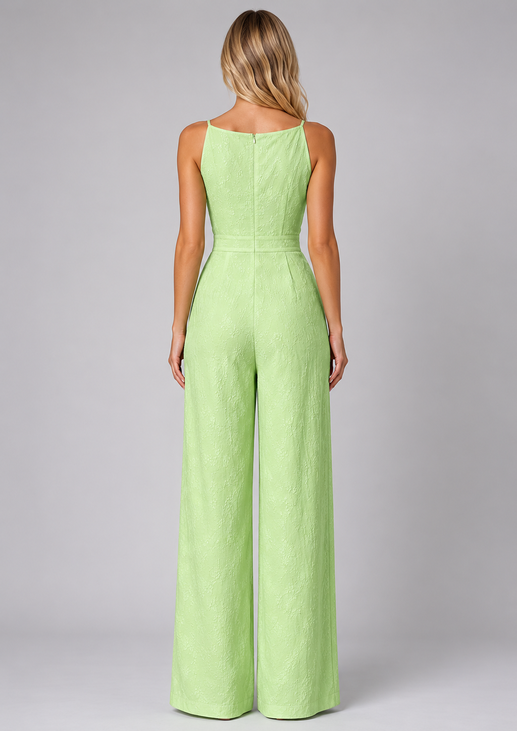 Jacquard Wide-Leg Women's Jumpsuit