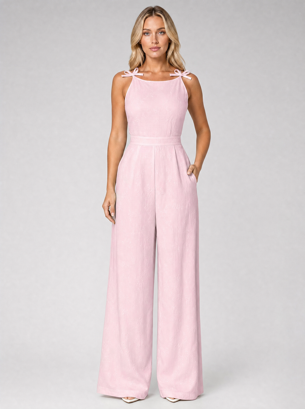 Jacquard Wide-Leg Women's Jumpsuit