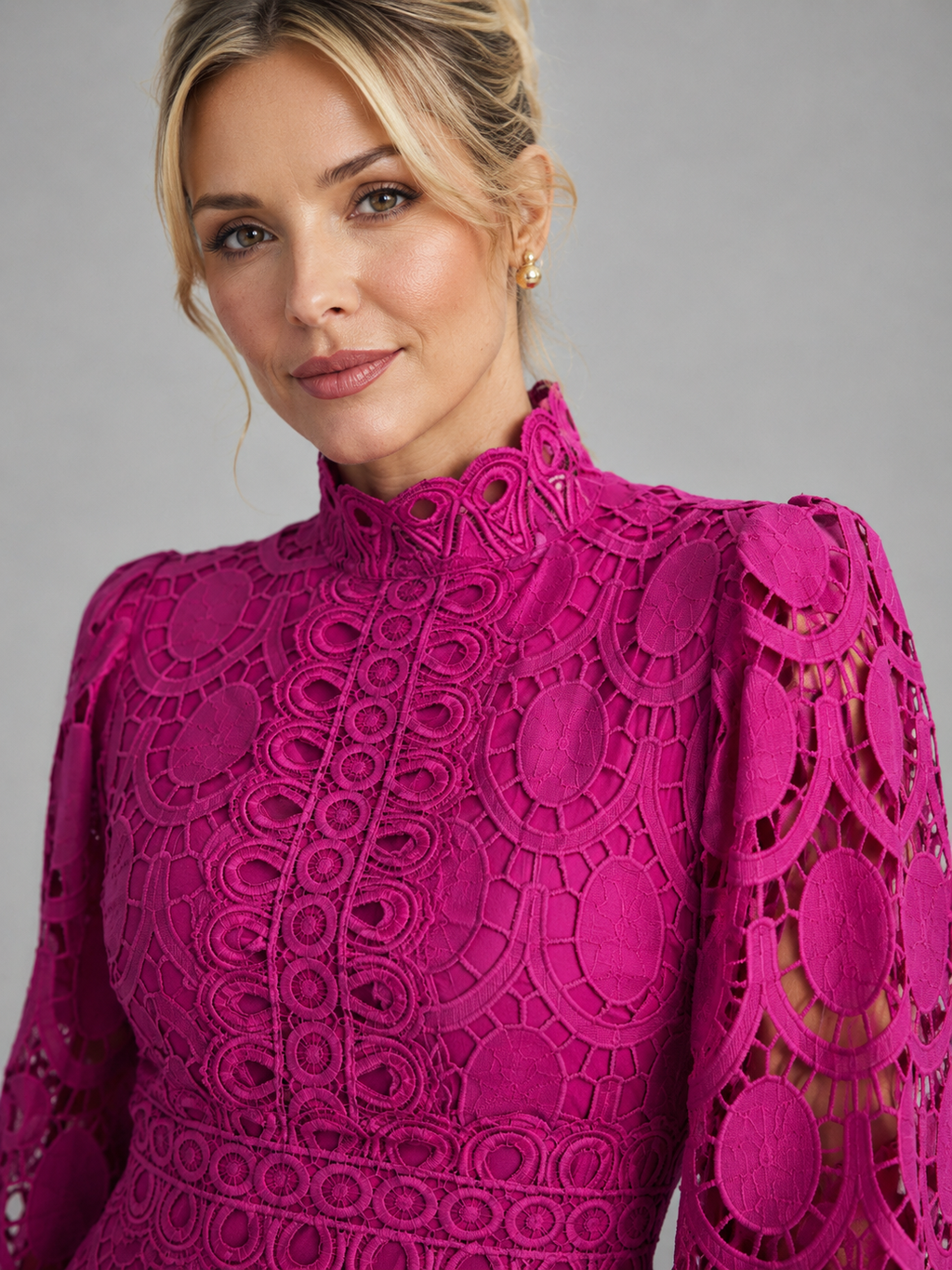 Lace Midi Women's Dress
