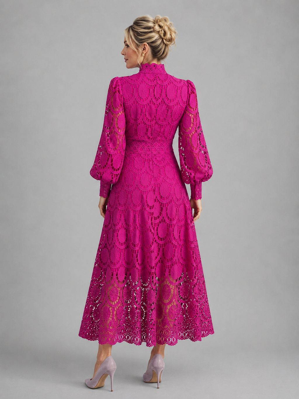 Lace Midi Women's Dress