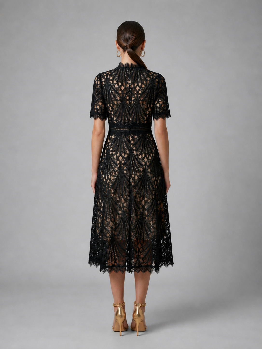 Thalia Lace Women's Midi Dress