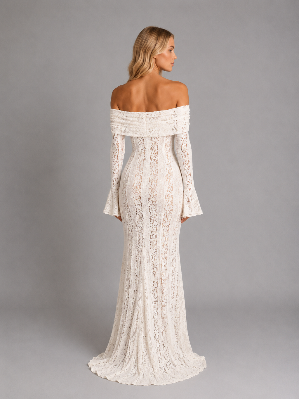 Lace Cutout Women's Maxi Dress