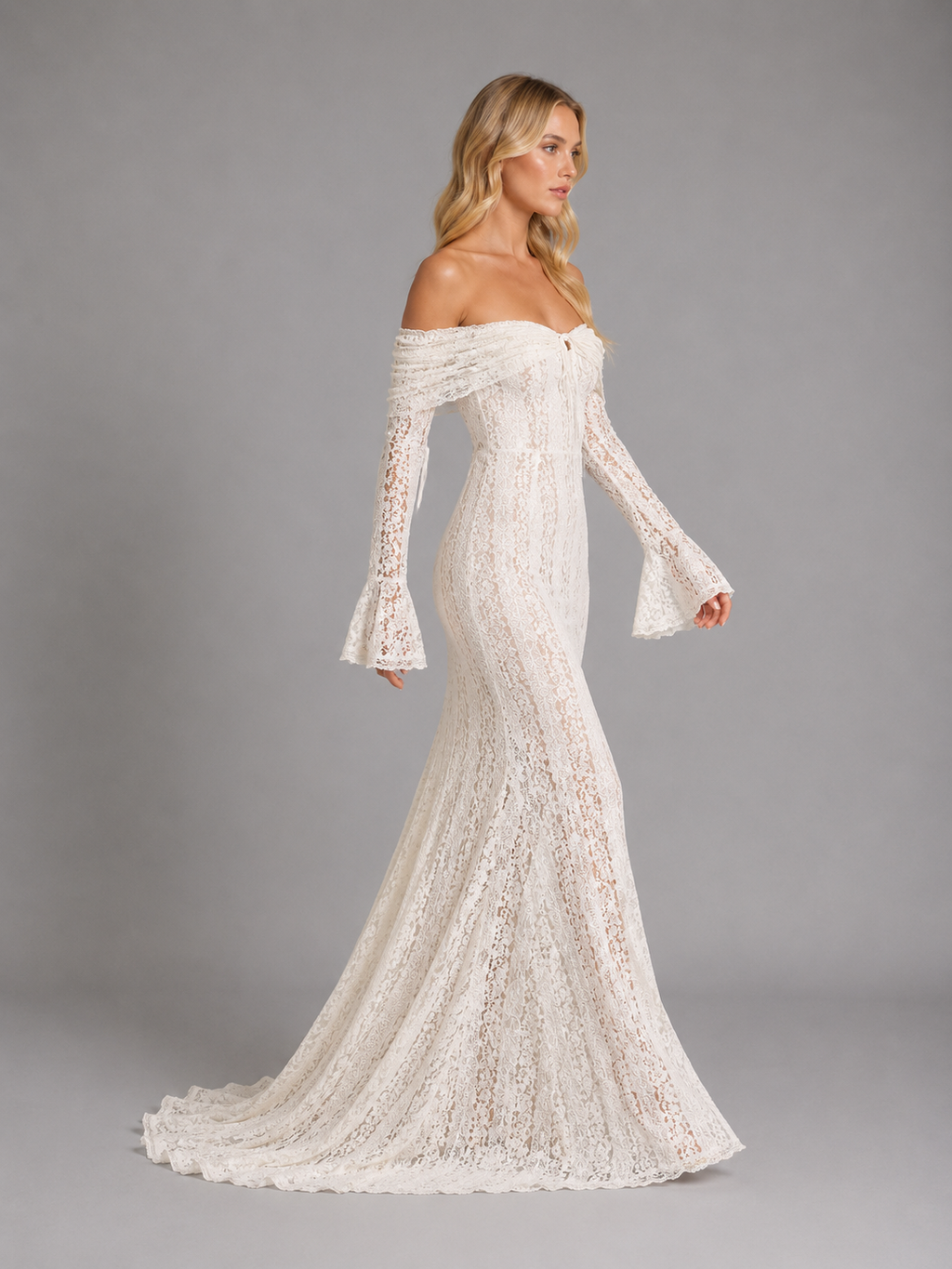 Lace Cutout Women's Maxi Dress