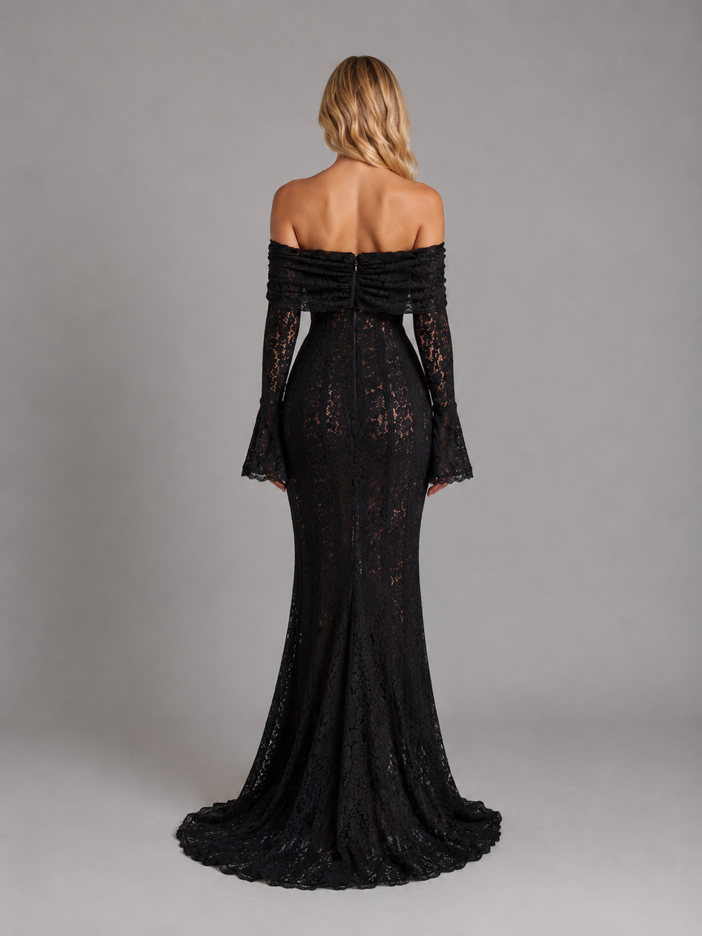 Lace Cutout Women's Maxi Dress