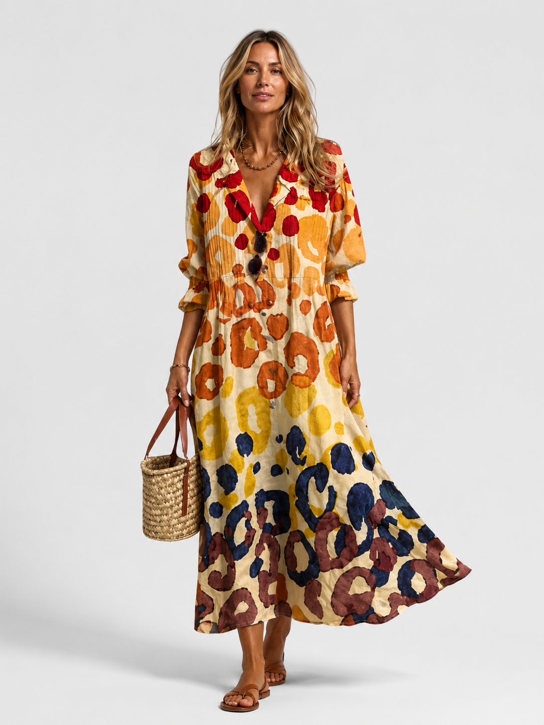 Noelle Printed Women's Maxi Dress