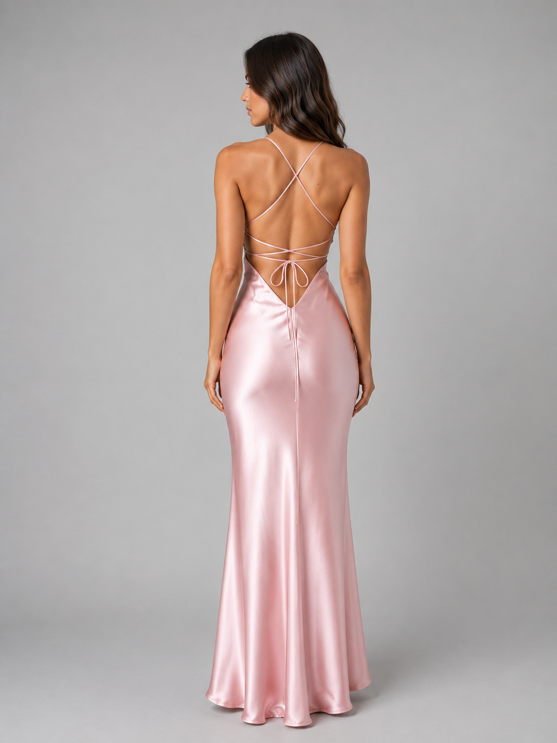 Satin Feel Sculpted Fit Women's Maxi Dress