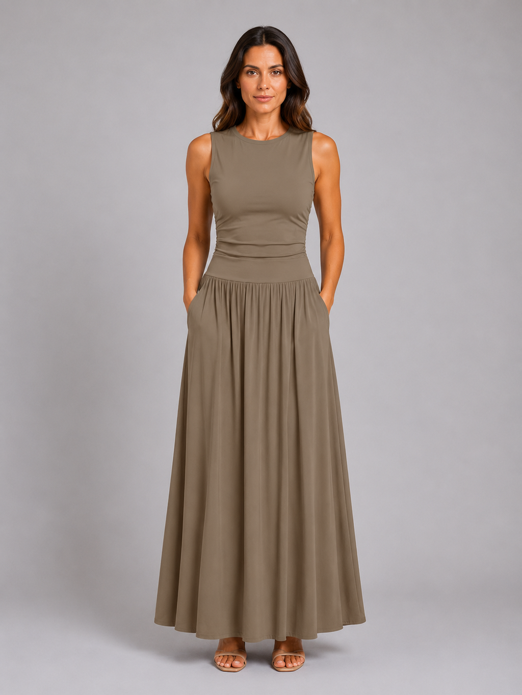 Yara Ruched Women's Maxi Dress