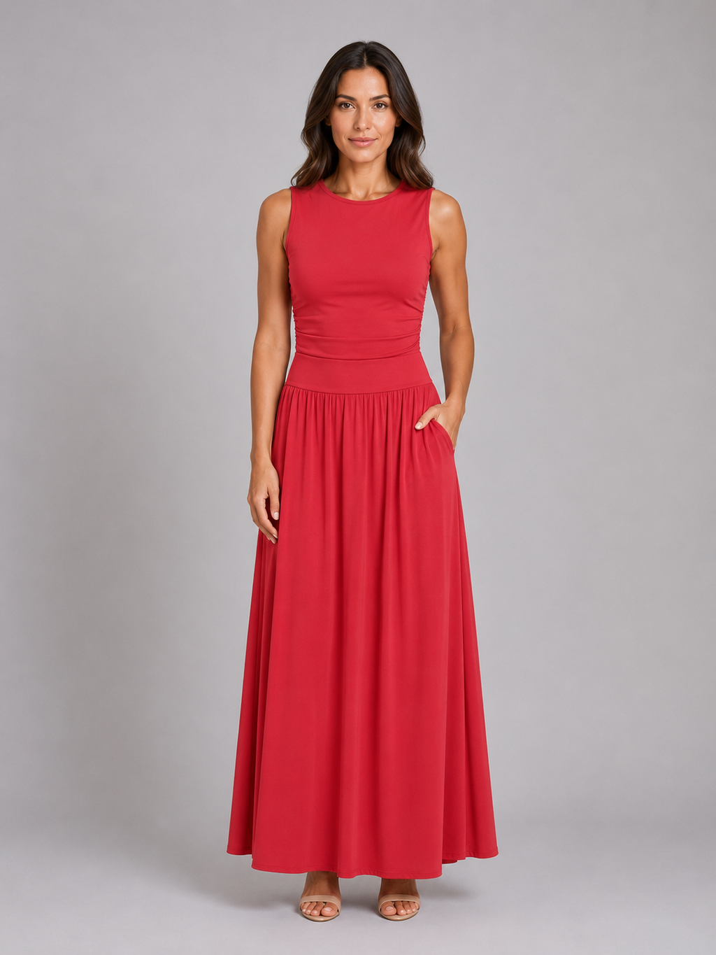 Yara Ruched Women's Maxi Dress
