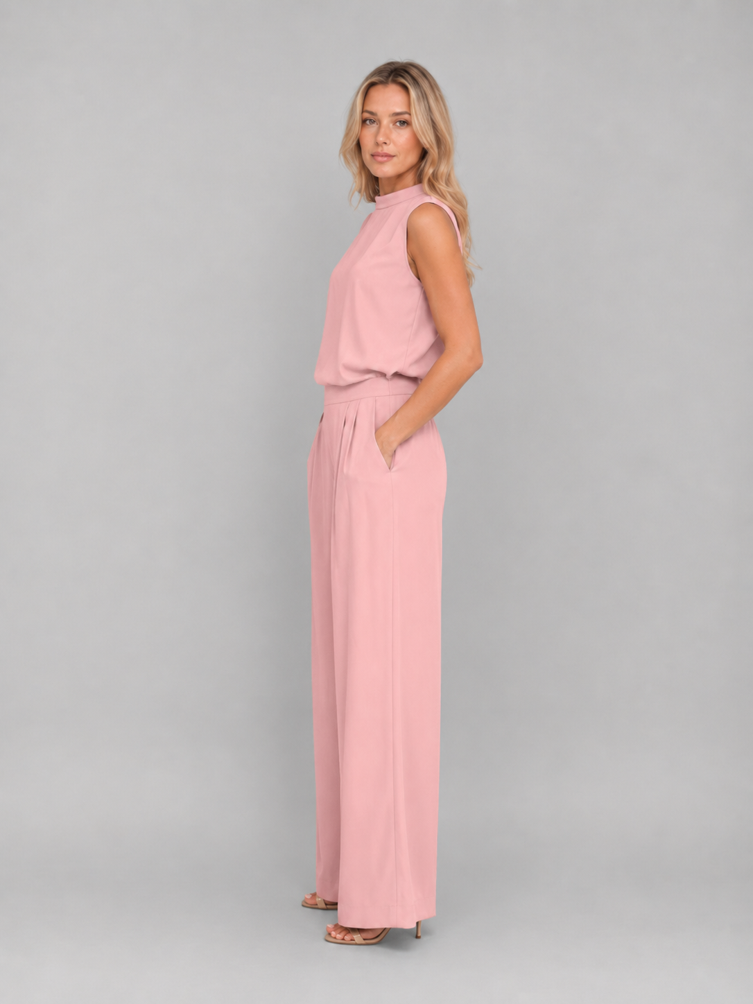 Sleeveless Wide Leg Women's Co-Ord Set