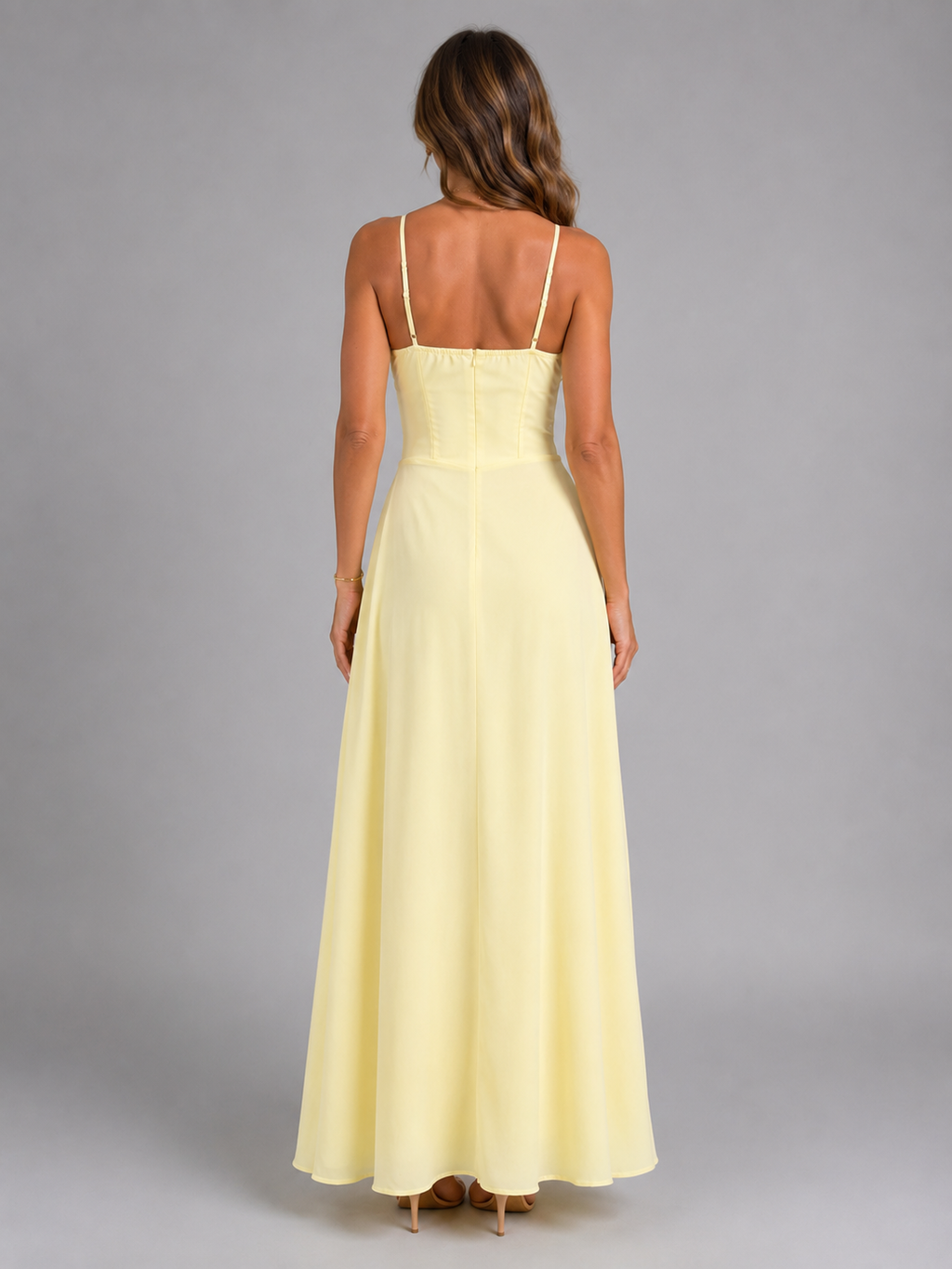 Women's Strappy Summer Maxi Dress – Flowing Silhouette - Hollis & Fern
