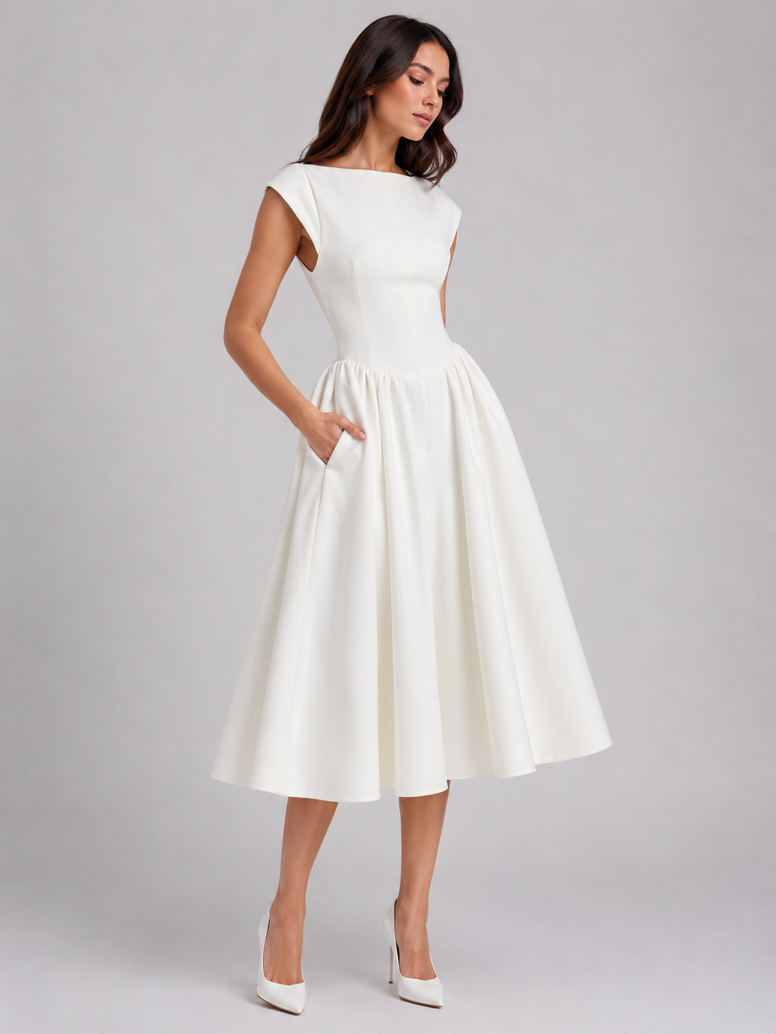 Harriet Structured Women's Midi Dress