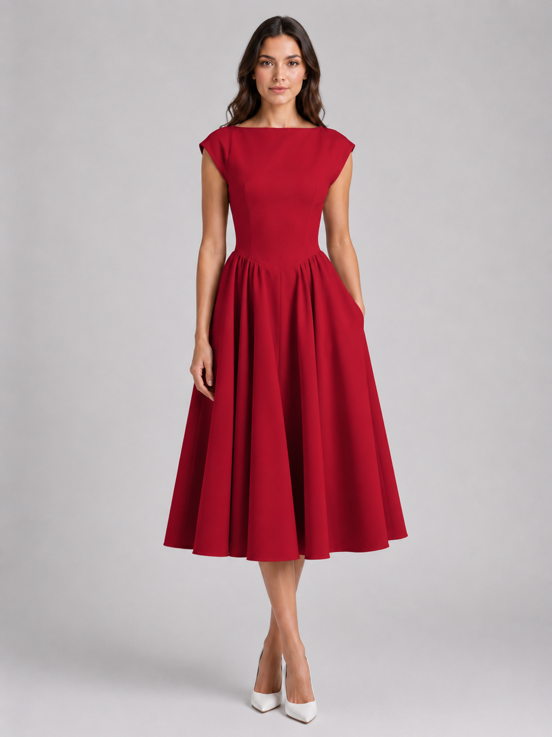 Harriet Structured Women's Midi Dress