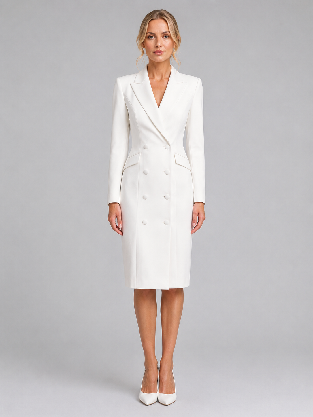 Tailored Blazer Women's Midi Dress