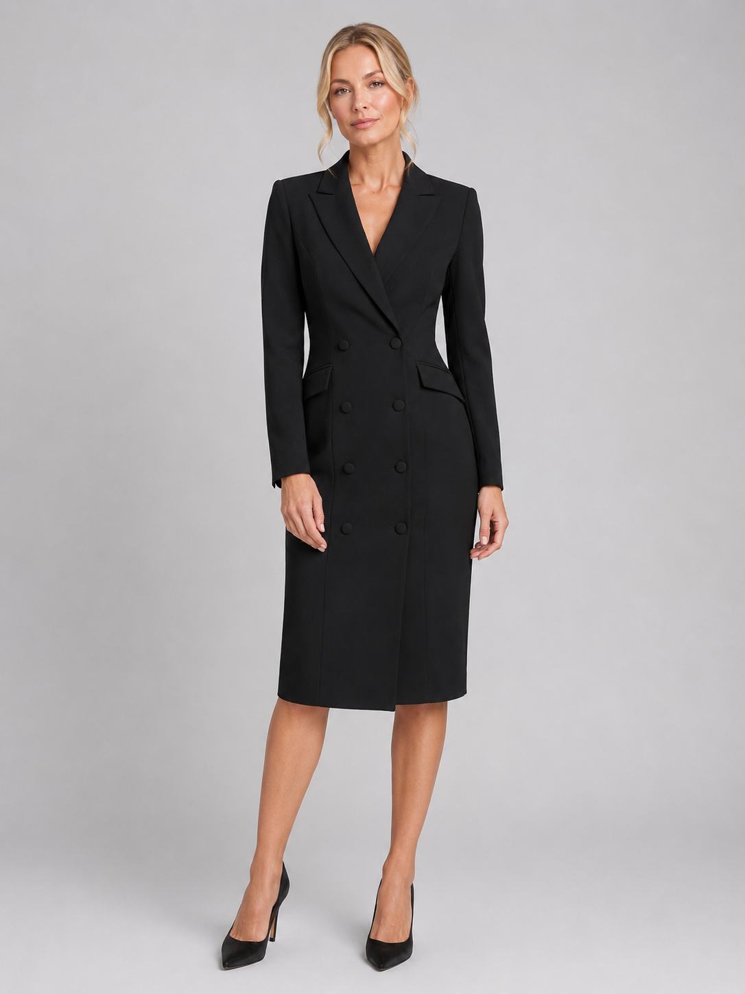 Tailored Blazer Women's Midi Dress