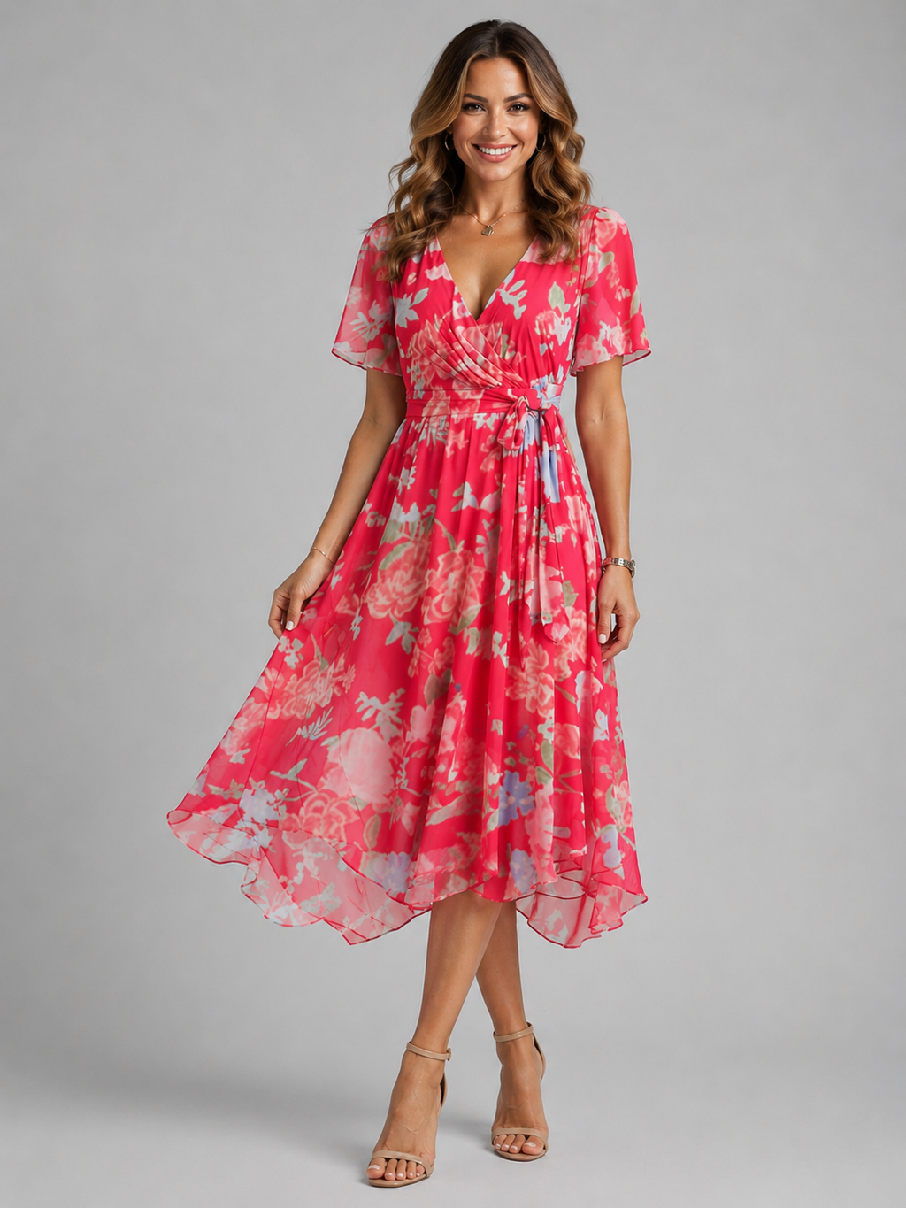 Junia Floral Wrap Women's Dress