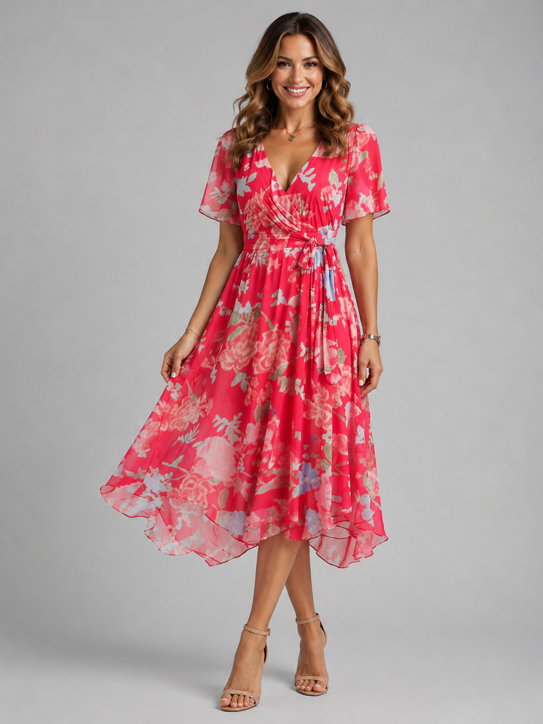 Junia Floral Wrap Women's Dress