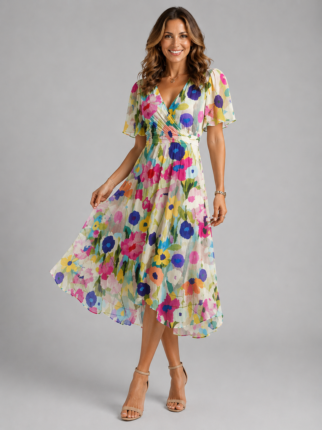 Junia Floral Wrap Women's Dress