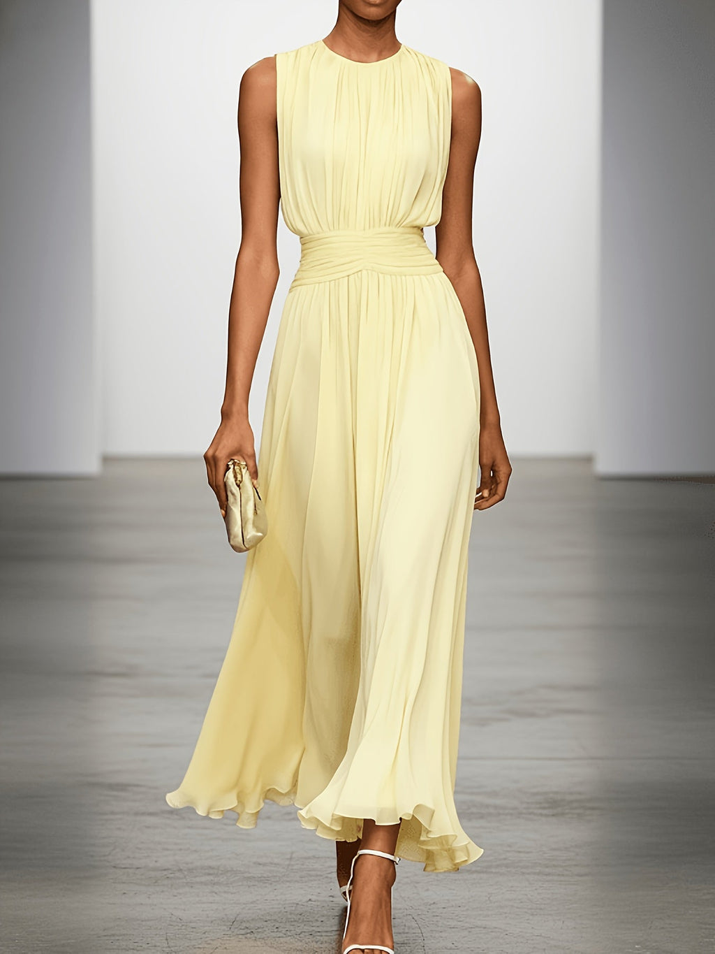 Oliver & Blake Arabella Pleated Women's Maxi Dress