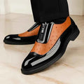Men's Oxford Ostrich Leather Dress Shoes