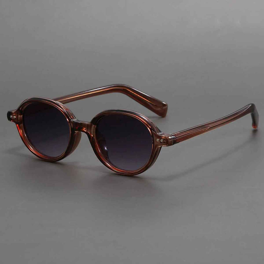 Men's Acetate Oval Sunglasses