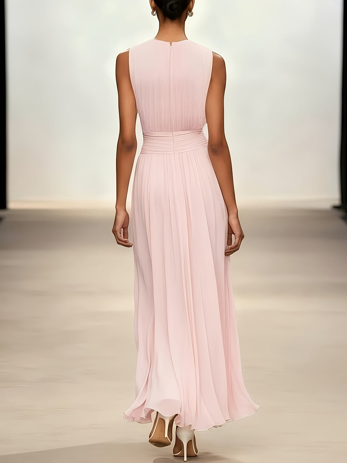 Oliver & Blake Arabella Pleated Women's Maxi Dress