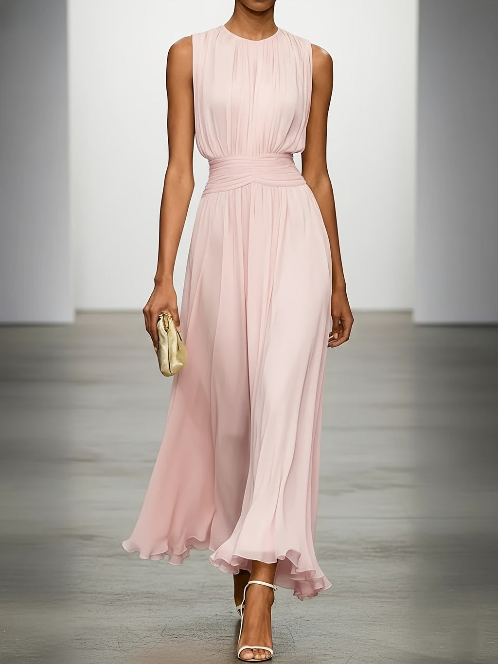 Oliver & Blake Arabella Pleated Women's Maxi Dress