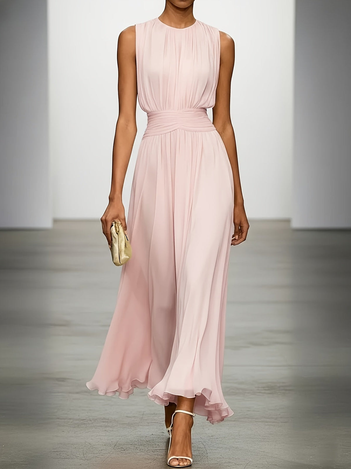 Oliver & Blake Arabella Pleated Women's Maxi Dress