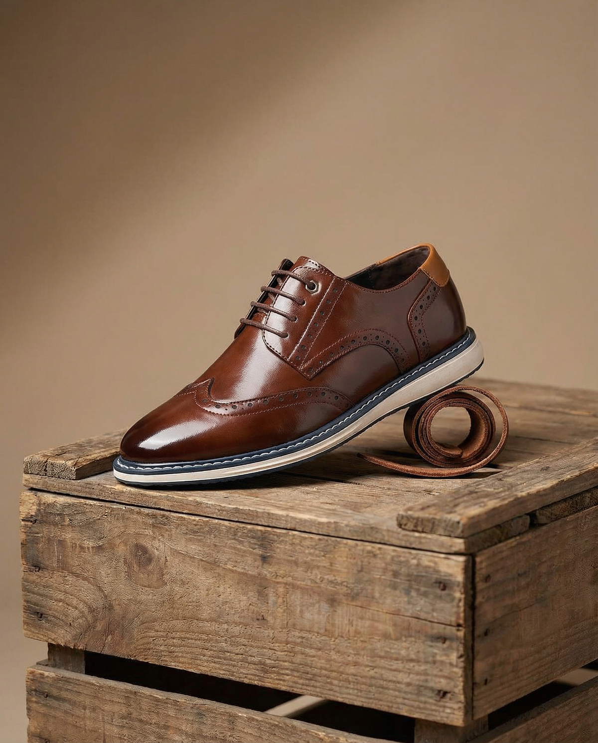 Oliver & Blake The Wayfarer Men's Brogue Dress Shoes