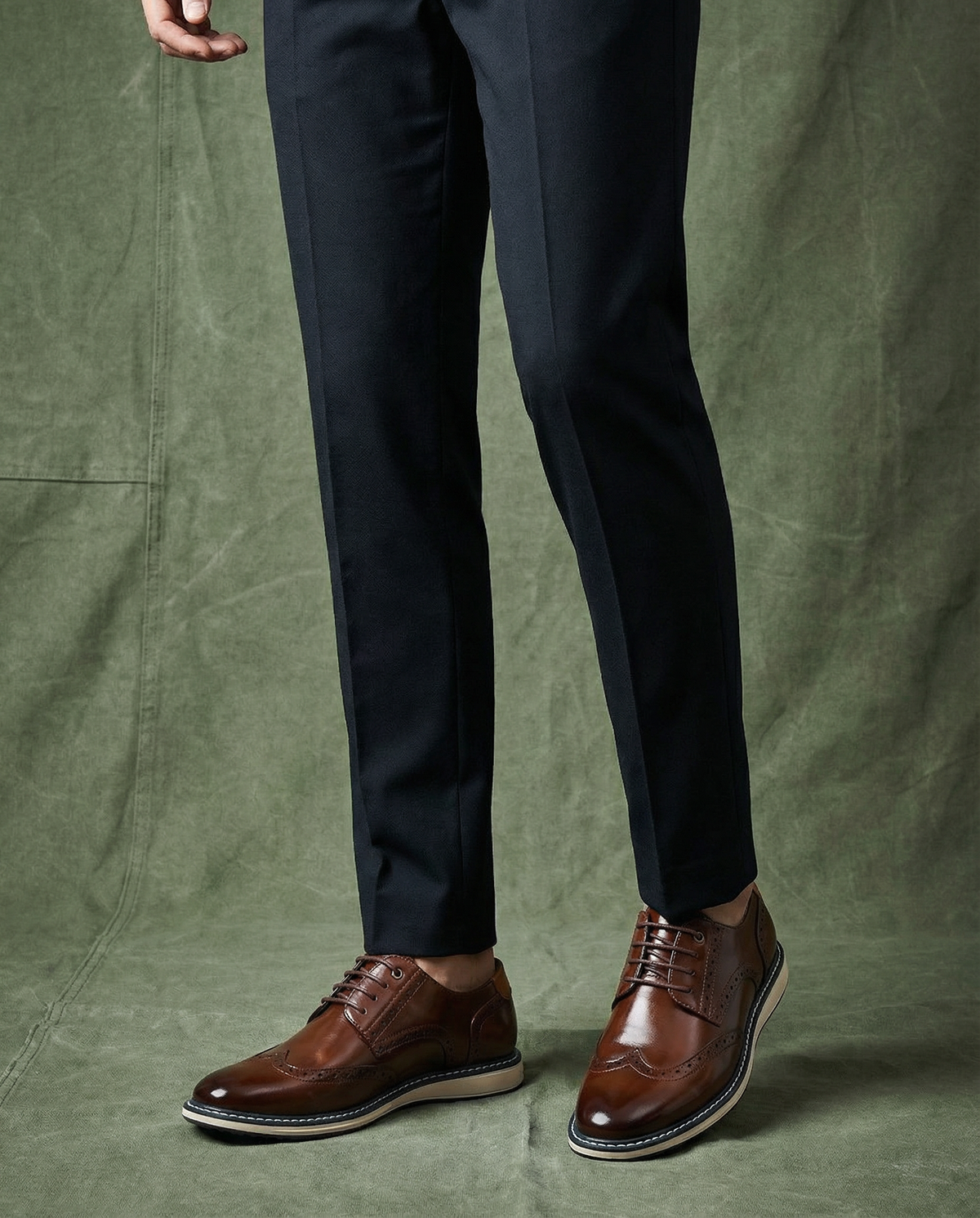 Oliver & Blake The Wayfarer Men's Brogue Dress Shoes