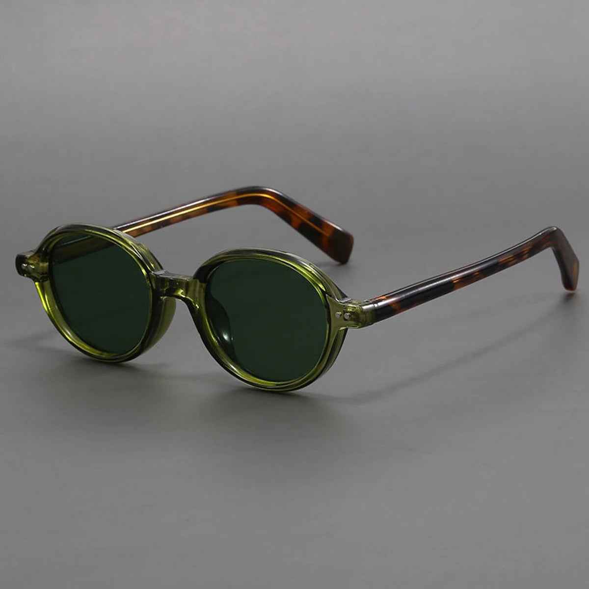 Men's Acetate Oval Sunglasses