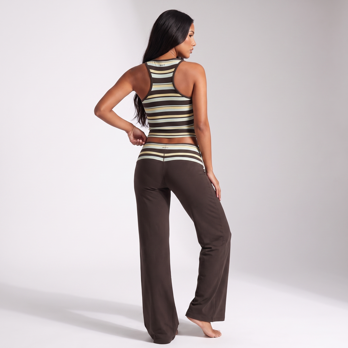 Maeve Striped Wide-Leg Women's Set