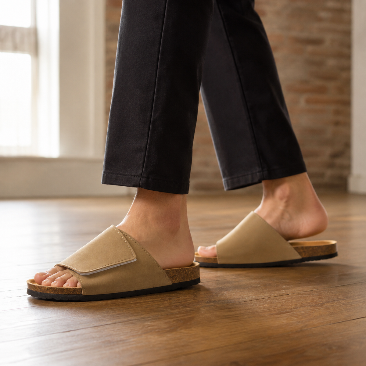 Oliver & Blake Maderno Men's Velcro Sandals