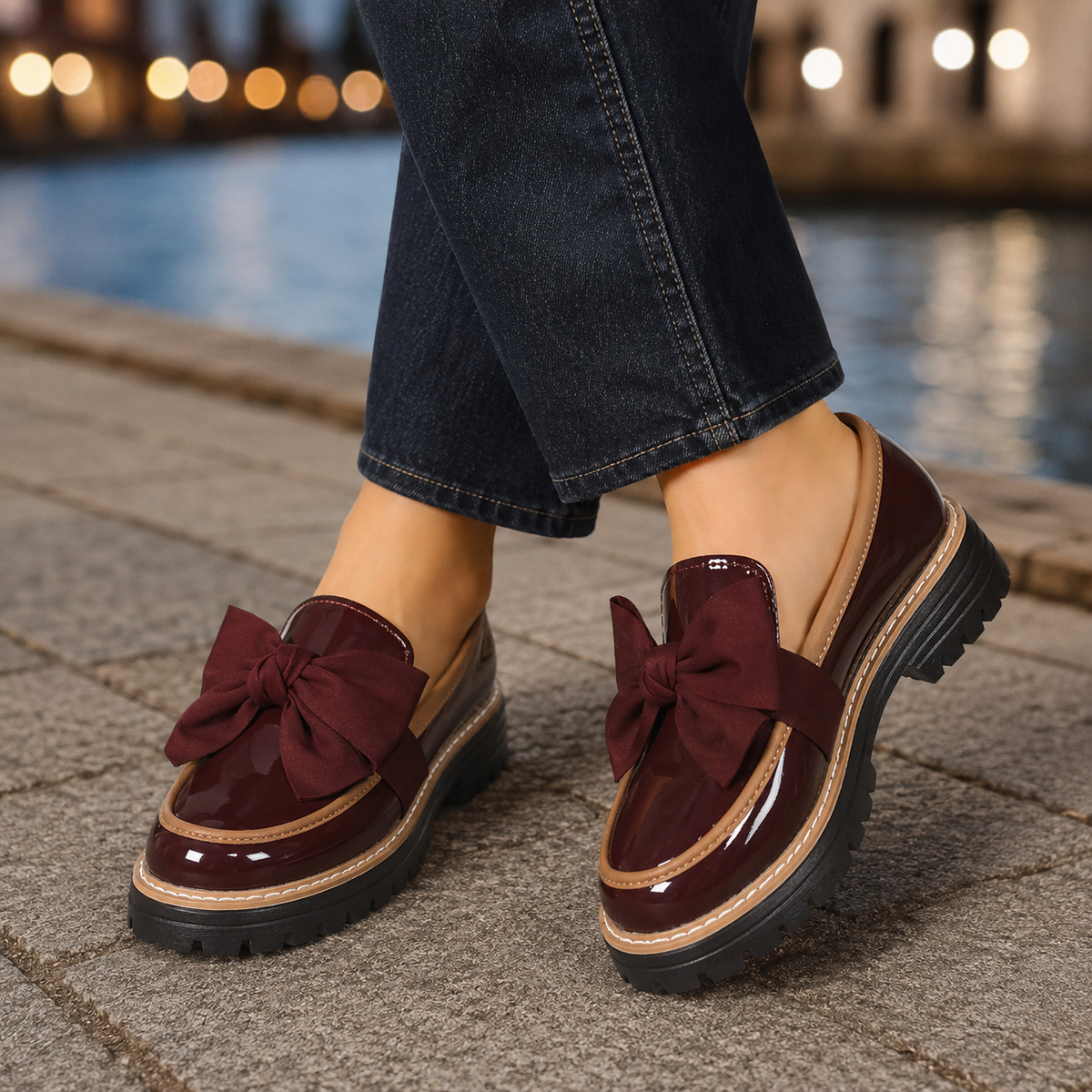 Oliver and Blake Cortona Bow Women's Loafers