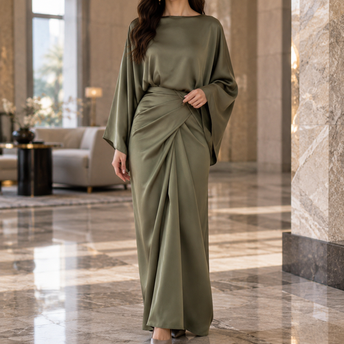 Draped Women's Maxi Dress