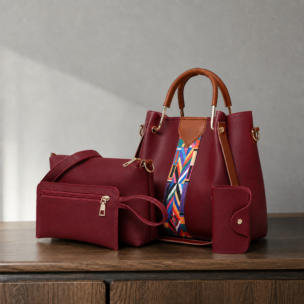 Arcuri Geo Women's Handbag Set