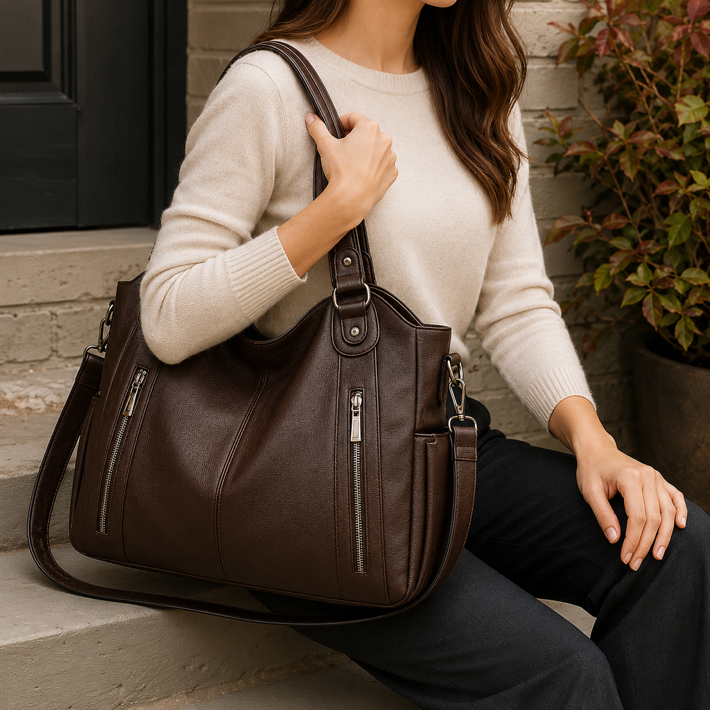 Oliver & Blake Farina Zip Pocket Women's Tote