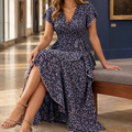 Carina-Jade Ruffled Wrap Women's Dress