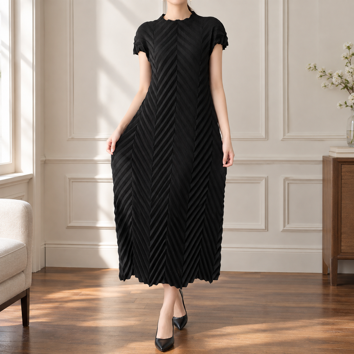 Oliver & Blake Cerys-Elise Chevron Women's Dress