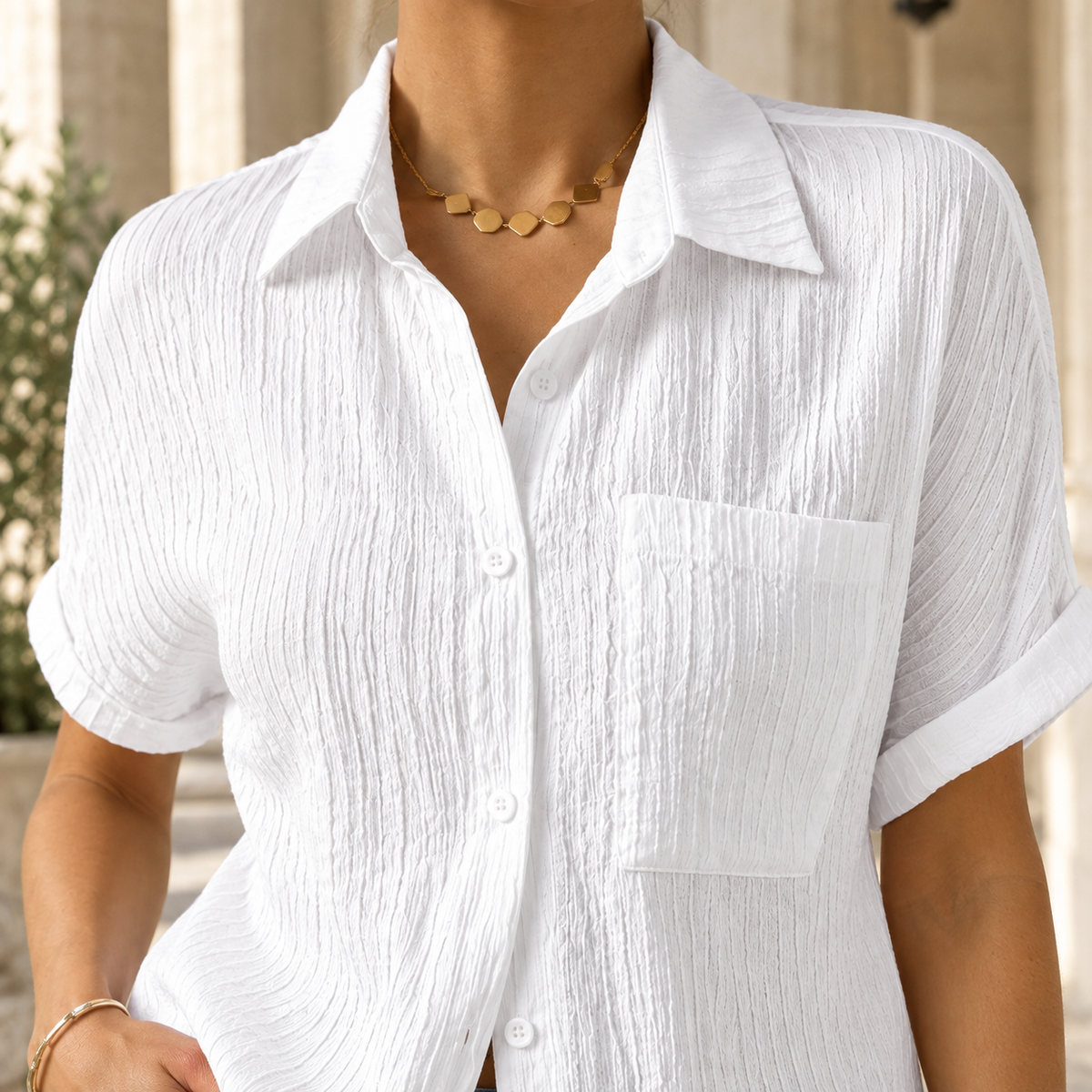 Oliver & Blake Mirabel Textured Women's Shirt