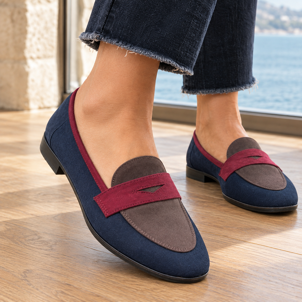 Pescara-Siena Colorblock Loafers
