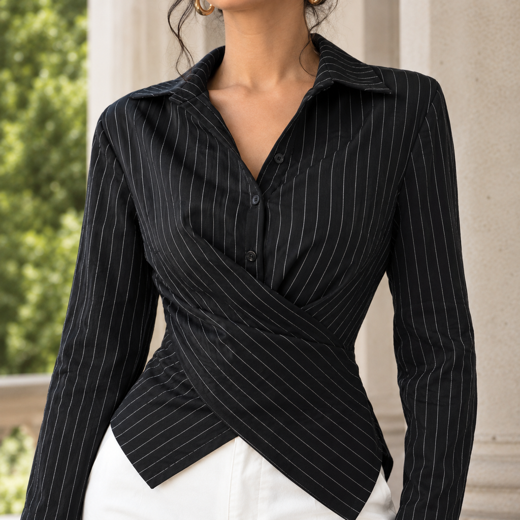 Oliver & Blake Carina-Eve Wrap Women's Shirt
