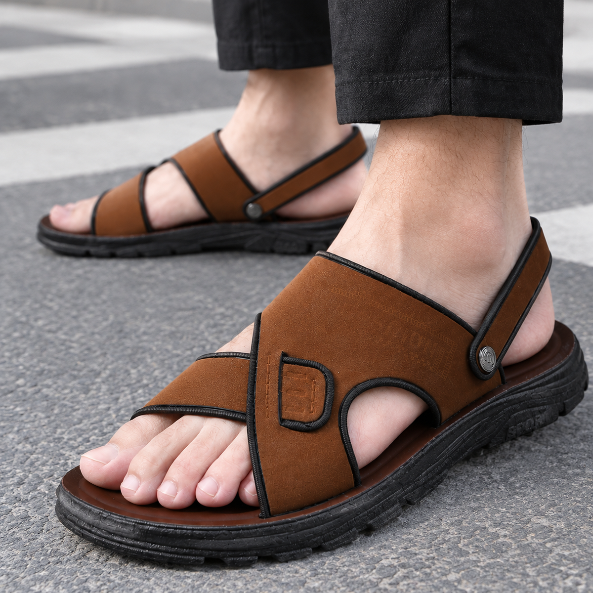 Oliver & Blake Valenza Men's Strap Sandals
