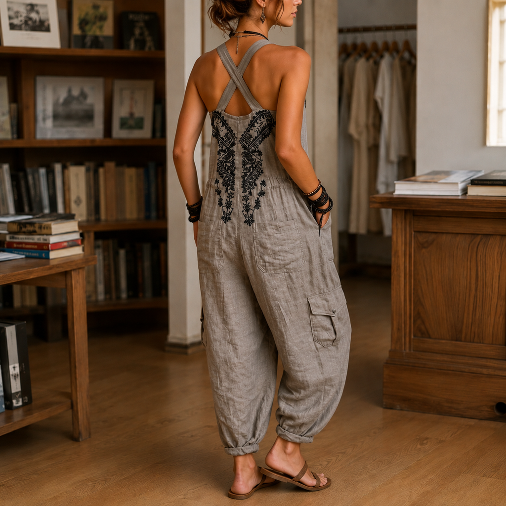 Oliver and Blake Vivienne V-Neck Women's Jumpsuit