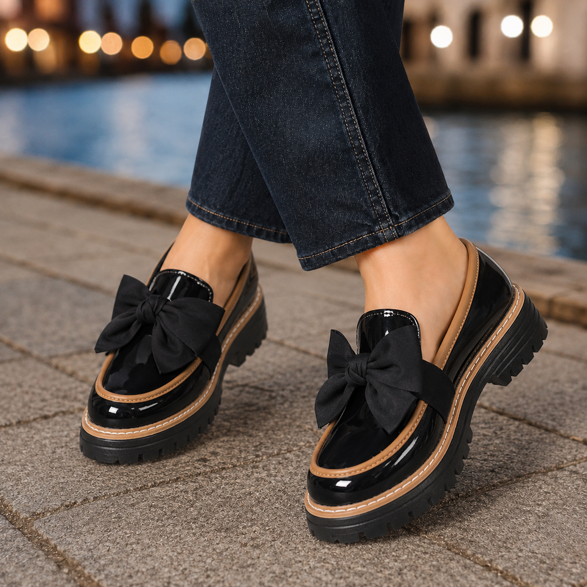 Oliver and Blake Cortona Bow Women's Loafers